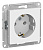 AtlasDesign РОЗЕТКА с заземлением, 16А, механизм, БЕЛЫЙ
