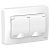 BLANCA Розетка двойная скр. уст. с заземл. с крышкой IP44 16А 250В белая