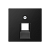 Jung Накладка 1-ой наклонной ТЛФ/комп розетки , A 500 черный матовый