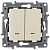 672316 ETIKA Переключатель 2кл с подсветкой слоновая кость 10AX 