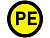 Символ самоклеющийся "PE" 20мм