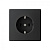 ArtGallery РОЗЕТКА с заземлением, 16А, механизм, КАРБОН 