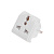 Сетевой переходник «Квадрат» белый REXANT