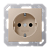 Jung Розетка с заземляющими контактами 16 А / 250 В~, A500 шампань