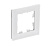AtlasDesign NATURE 1-постовая РАМКА, НАТУРАЛЬНОЕ СТЕКЛО, БЕЛЫЙ