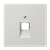 Jung Накладка 1-ой наклонной ТЛФ/комп розетки , LS 990 светло-серый 