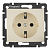 774321 VALENA Розетка 2К+З шт слоновая кость