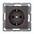 Jung Розетка с заземлением 16А , ECO Profi, антрацит