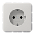 Jung Розетка с заземляющими контактами 16 А / 250 В~,  CD500 светло-серая