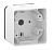 MUREVA Бокс однопостовый для накладного монтажа, белый, IP55