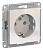 AtlasDesign РОЗЕТКА с заземлением, 16А, механизм, ЖЕМЧУГ