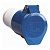 Розетка переносная ССИ-213 2Р+РЕ 16А 200-250В IP44 IEK 