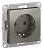 AtlasDesign РОЗЕТКА с заземлением, 16А, механизм, СТАЛЬ