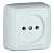 Розетка наружная с изоляционной пластиной белая (РА16-103)