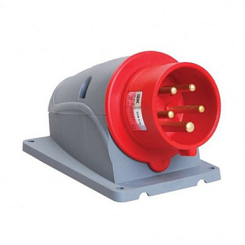 Вилка стационарная ССИ-525 32А-6ч_200_346-240_415В 3Р+РЕ+N IP44 MAGNUM ИЭК