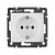 774420 VALENA Розетка 2К+З в рамку белая