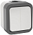 TORS Выключатель двухклавишный 10А IP55 TS105 белый IEK