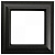 Jung Рамка на 1 пост Eco Profi STANDART , черный матовый