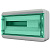 BNZ 65-18-1 Щит навесной 18 мод. IP65, прозрачная зелёная дверца
