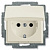 BASIC55 Розетка SCHUKO, с крышкой, слоновая кость 20 EUK-92-507 (2018-0-0351)
