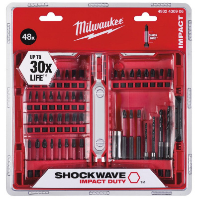 Набор бит Milwaukee SHOCKWAVE 48 шт
