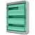 BNZ 65-54-1 Щит навесной 54 мод. IP65, прозрачная зеленая дверца