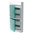 ABB Mistral41 Бокс настенный 48М зеленая дверь (c клемм)
