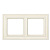 Jung Рамка на 2 поста , Eco Profi Deco слоновая кость 